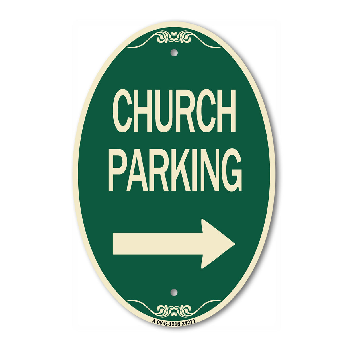Church Parking (With Right Arrow)