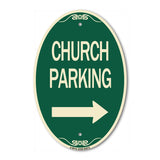 Church Parking (With Right Arrow)
