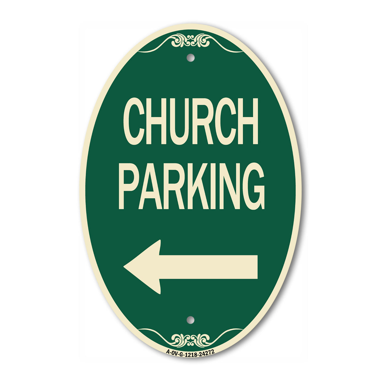 Church Parking (With Left Arrow)