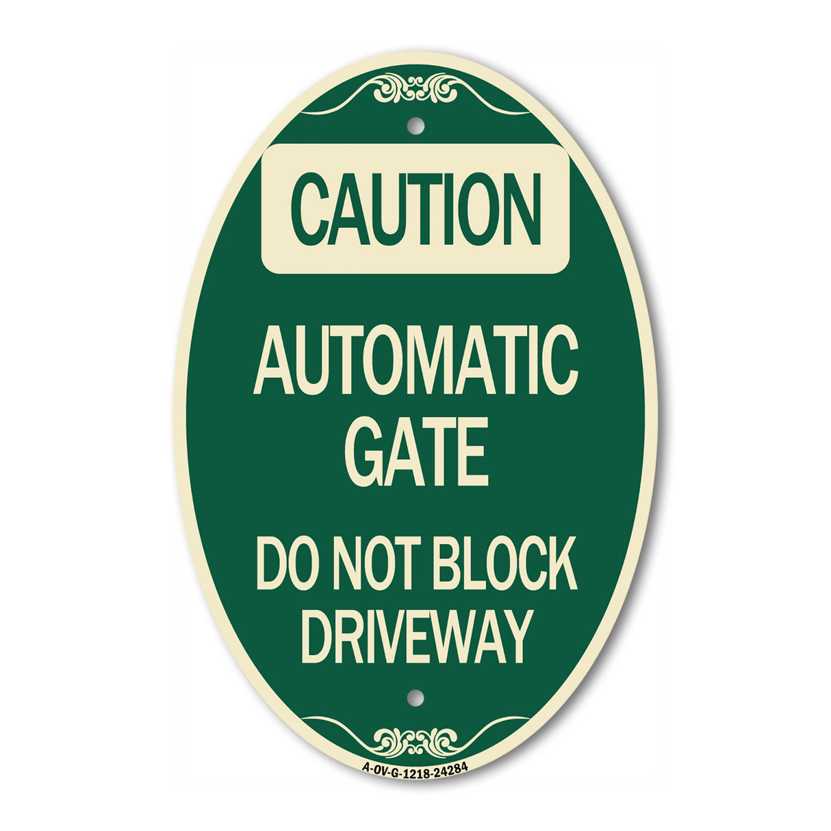 Caution Automatic Gate Do Not Block Driveway