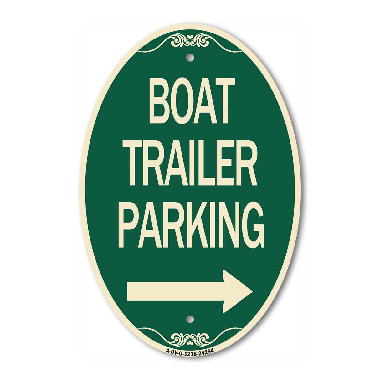 Boat Trailer Parking (With Right Arrow Symbol)