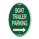 Boat Trailer Parking (With Right Arrow Symbol)