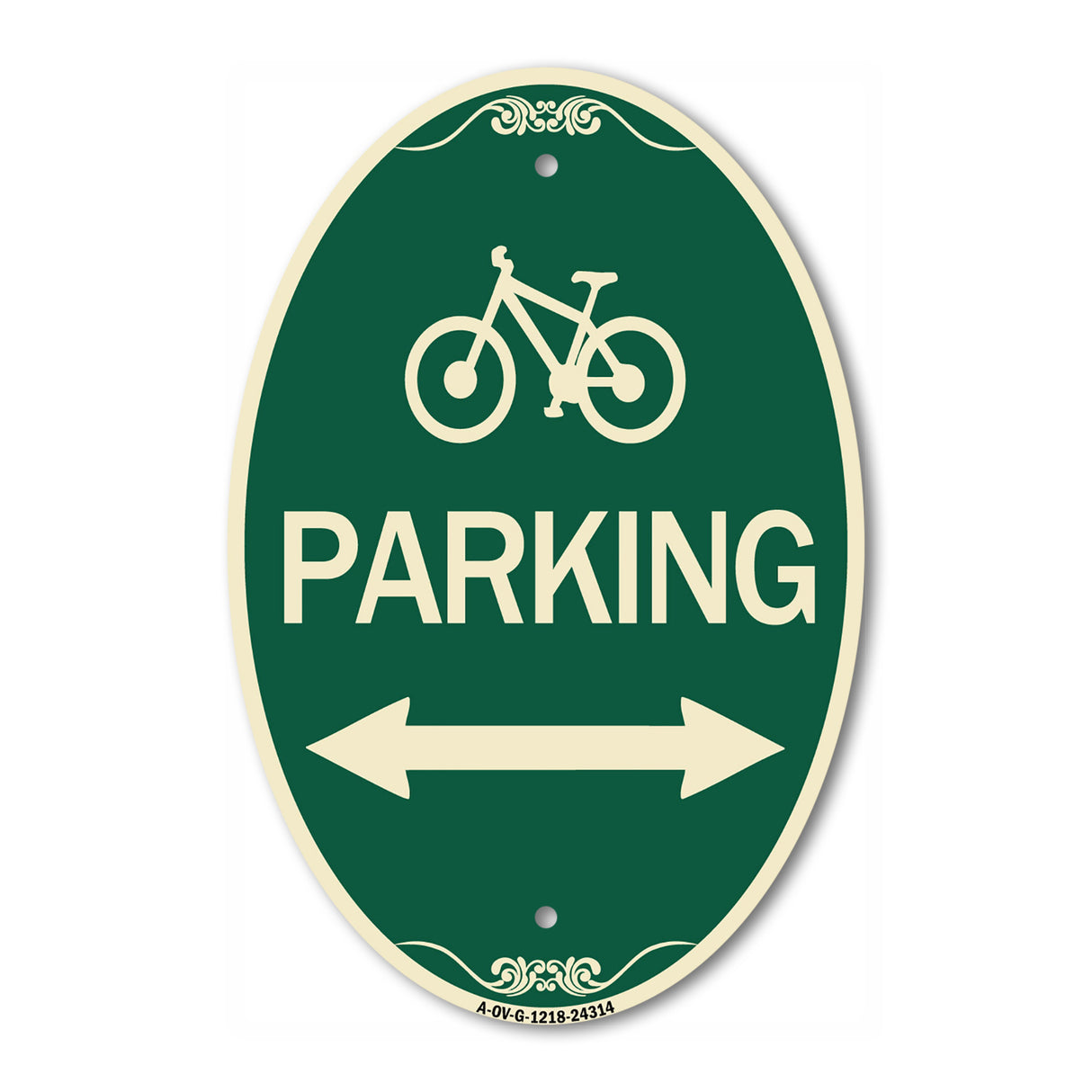 Bicycle Symbol Parking (With Bidirectional Arrow)