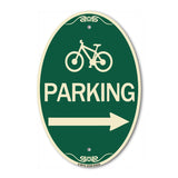 Bicycle Symbol Parking (Right Arrow