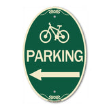 Bicycle Symbol Parking (Left Arrow)