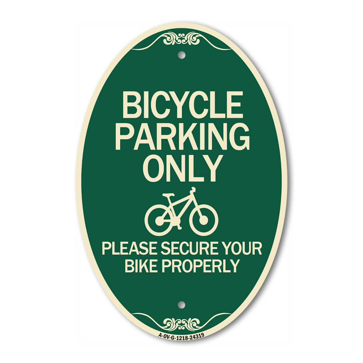 Bicycle Parking Only Please Secure Your Bike Properly Sign