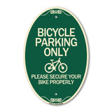 Bicycle Parking Only Please Secure Your Bike Properly Sign