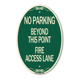 Beyond This Point Fire Access Lane