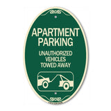 Apartment Parking - Unauthorized Vehicles Towed Away (With Car Tow Graphic)