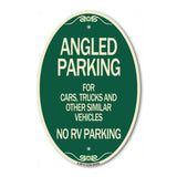 Angled Parking for Cars Trucks and Similar Vehicles - No RV Parking