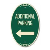 Additional Parking Sign (Left Arrow)