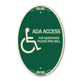 ADA Access for Assistance Ring Bell (With New Isa Symbol)
