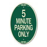 5 Minute Parking Only