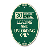 30 Minute Parking Loading and Unloading Only