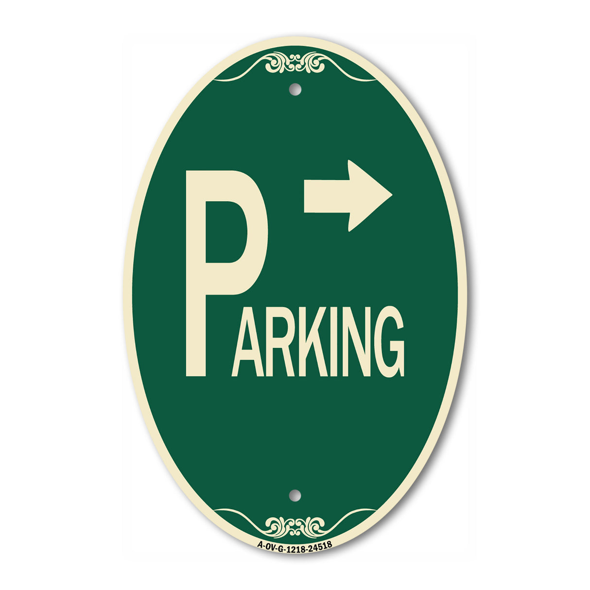 Parking with Arrow Pointing Right