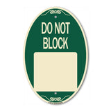Do Not Block Custom No Parking Text Here