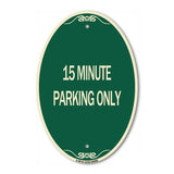 15 Minute Parking Only