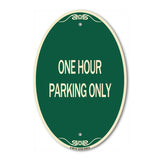 One Hour Parking Only