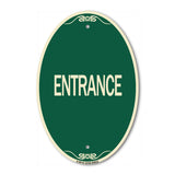 Traffic Entrance Sign Entrance