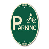 Parking (With Cycle and Lock Symbol)