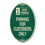 1 Hour Parking - Parking for Customers Only