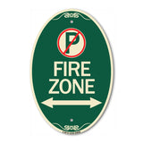 (No Parking Symbol and Arrow Pointing Left and Right)