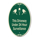 This Driveway Under 24 Hour Surveillance With Graphics