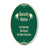 Security Notice All Activities Monitored By Video Cameras