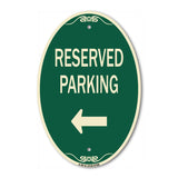 Reserved Parking  Left