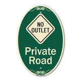 Private Road With No Outlet Symbol