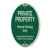 Private Property Permit Parking Only Violators Will Be Towed Away At Owner Expense