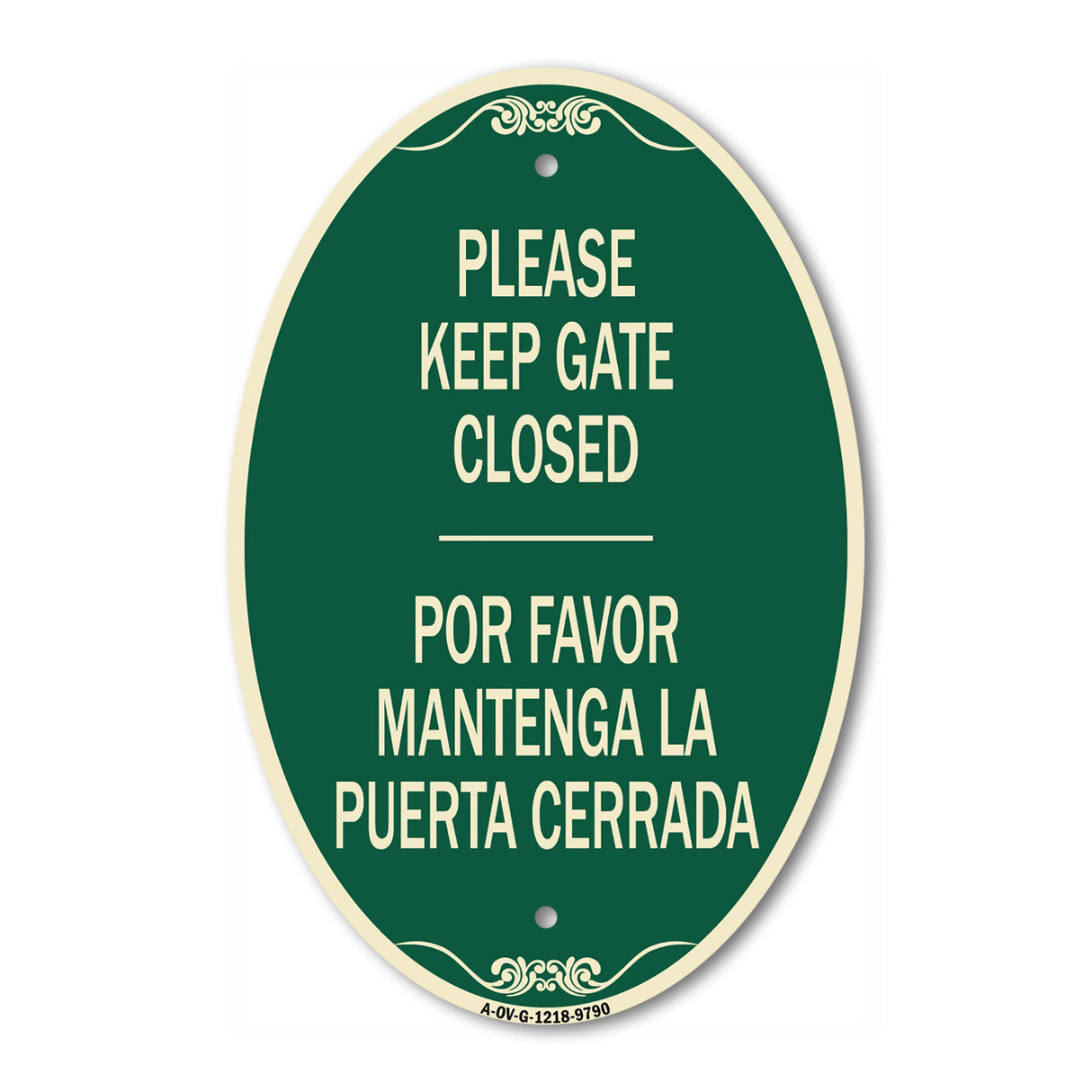 Please Keep Gate Closed Por Favor Mantenga La Puerta Cerrada