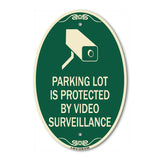 Parking Lot Is Protected By Video Surveillance With Graphic