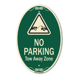 No Parking Tow Away Zone With Graphic