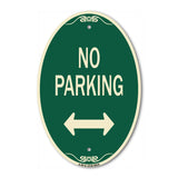 No Parking With Bidirectional Arrow