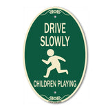 Drive Slowly Children Playing