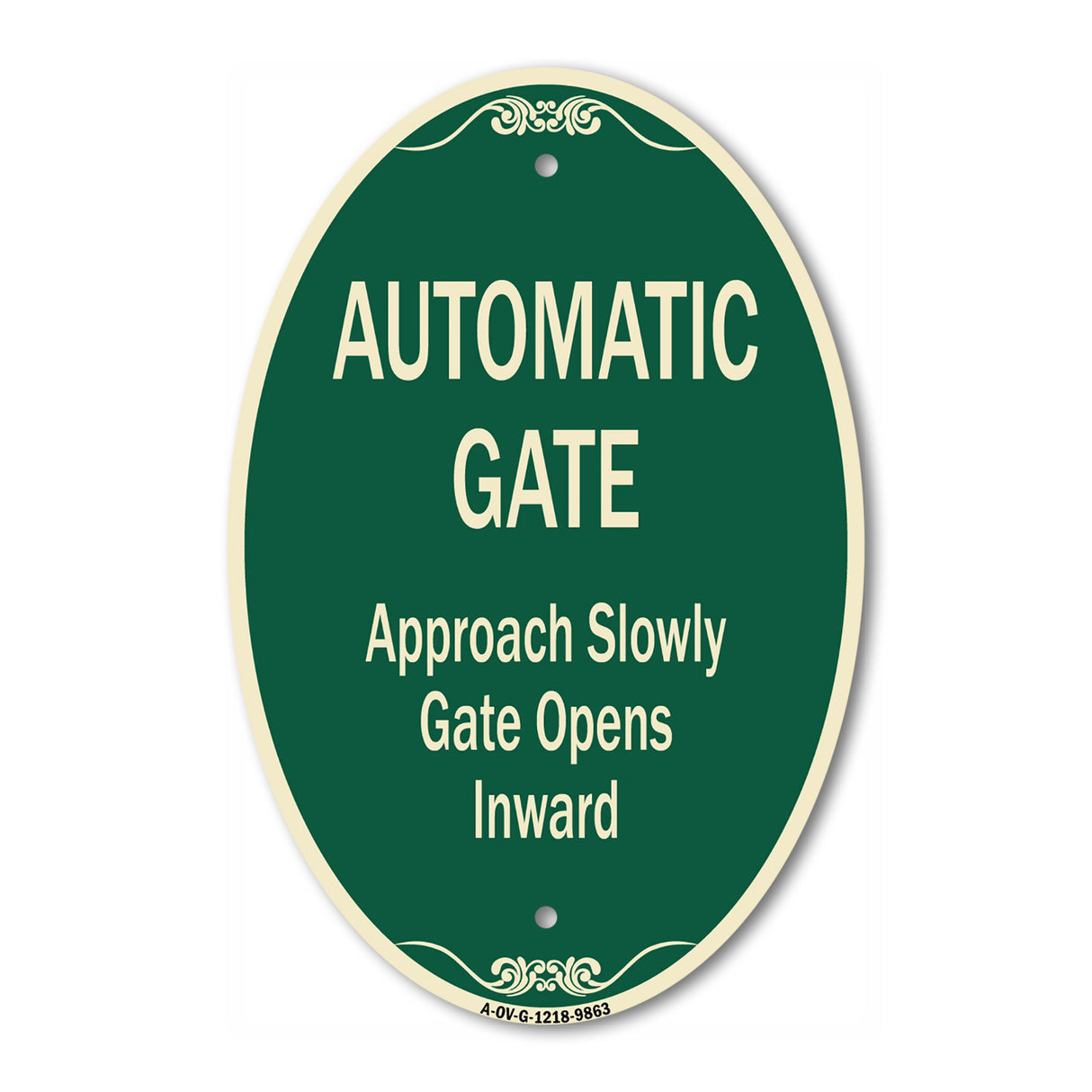 Automatic Gate Approach Slowly Gate Opens Inward