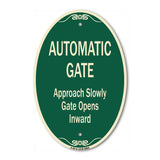 Automatic Gate Approach Slowly Gate Opens Inward