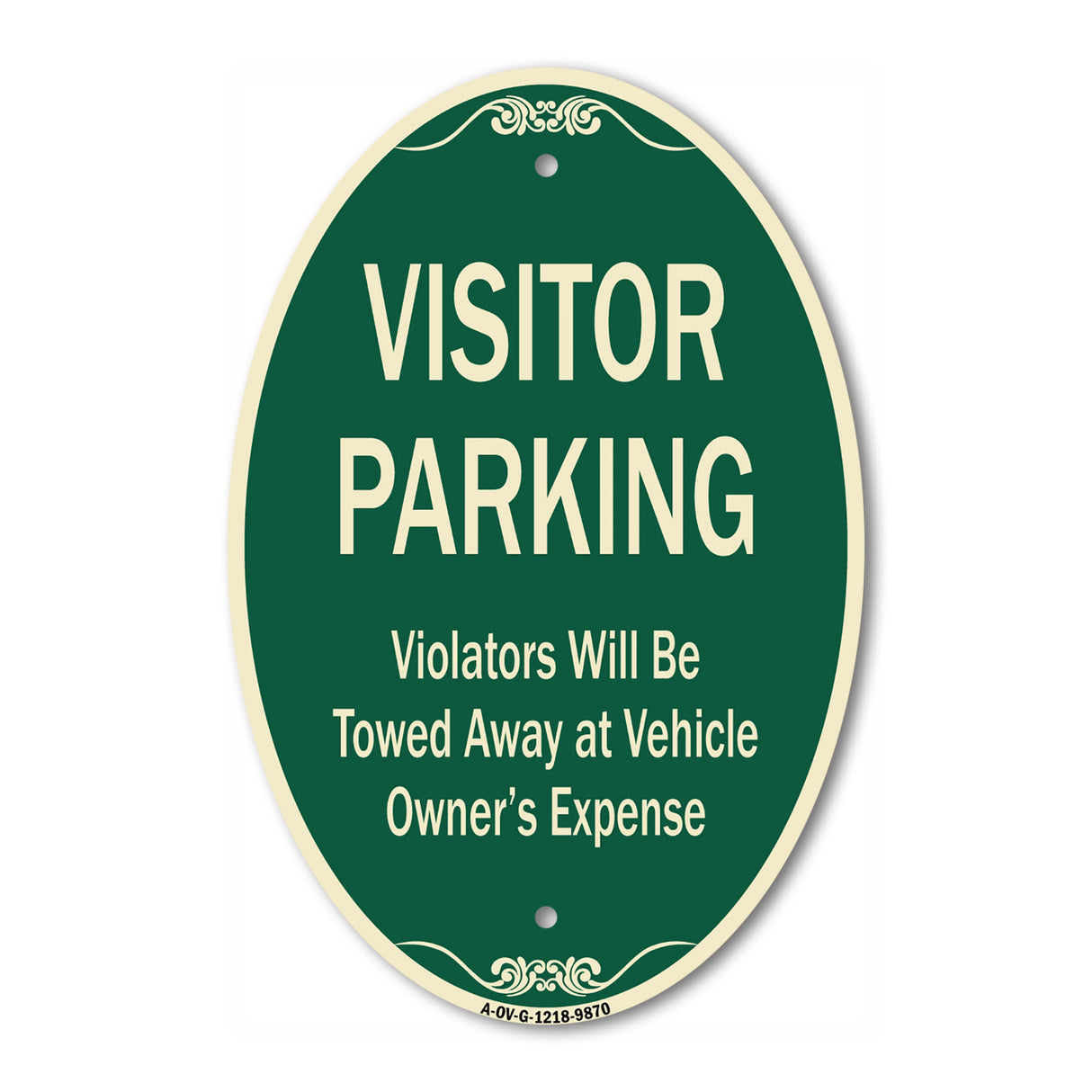 Visitor Parking Violators Will Be Towed Away At Vehicle Owner's Expense