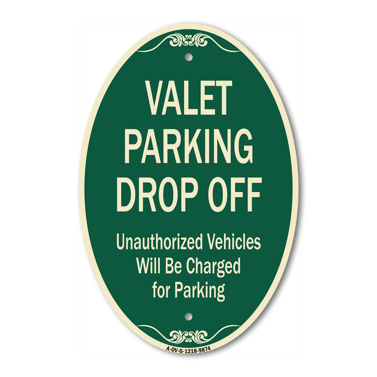 Valet Parking Drop Off Unauthorized Vehicles Will Be Charged For Parking