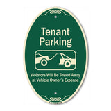 Tenant Parking, Violators Towed Away With Graphic