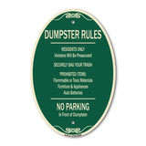 Residents Only Violators Prosecuted Bag Your Trash No Parking In Front Of Dumpster