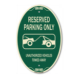 Resident Parking Only Unauthorized Vehicles Towed Away With Graphic