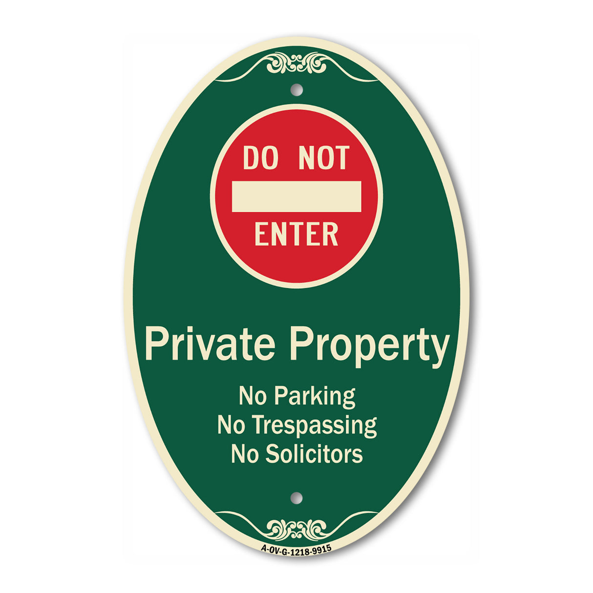 Private Property No Parking Trespassing Or Solicitors With Do Not Enter Symbol