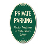 Private Parking, Violators Towed Away
