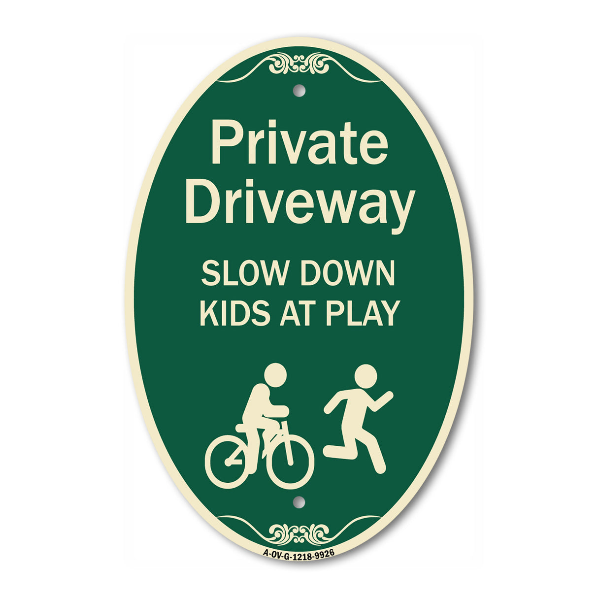 Private Driveway Slow Down Kids At Play