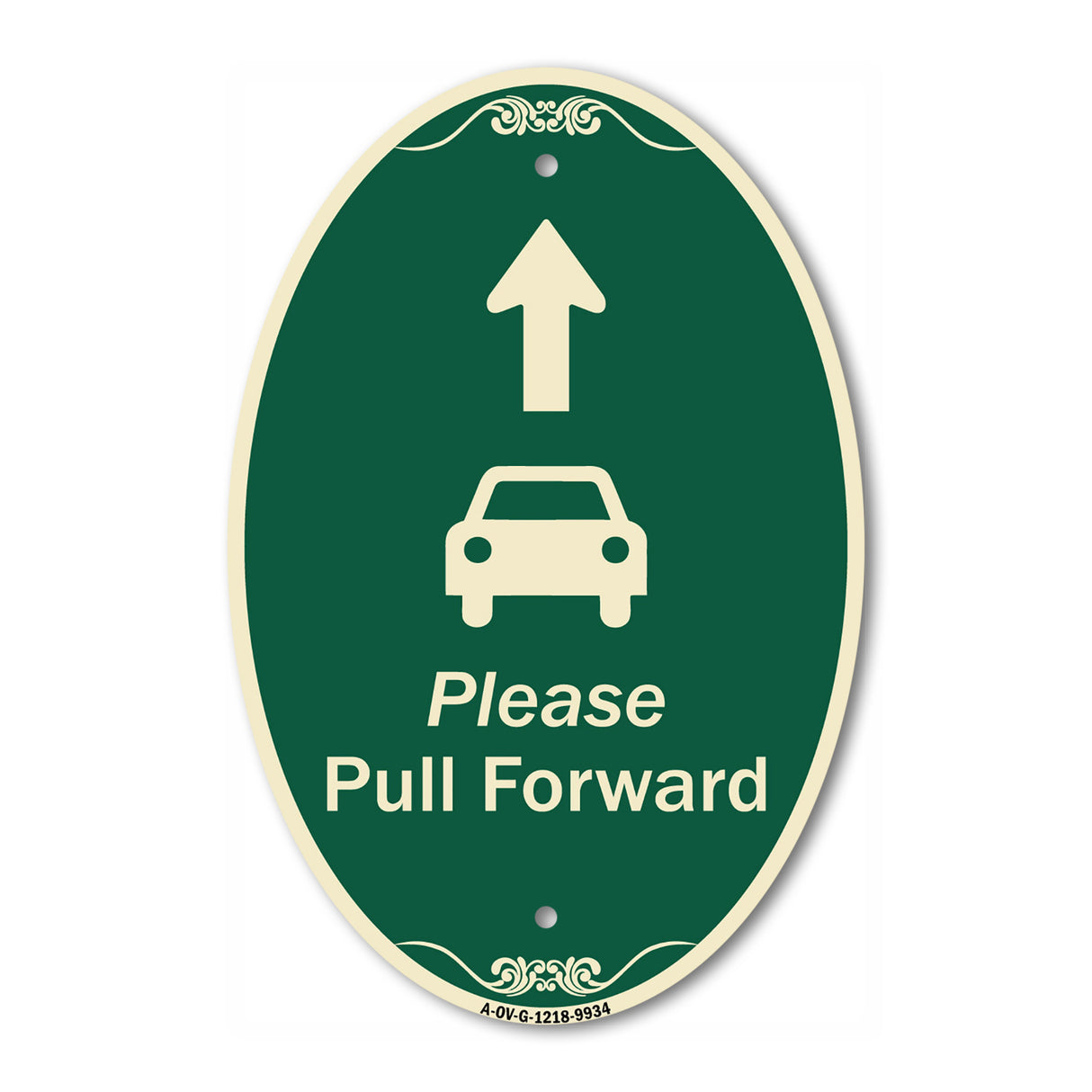Please Pull Forward With Graphic And Ahead Arrow