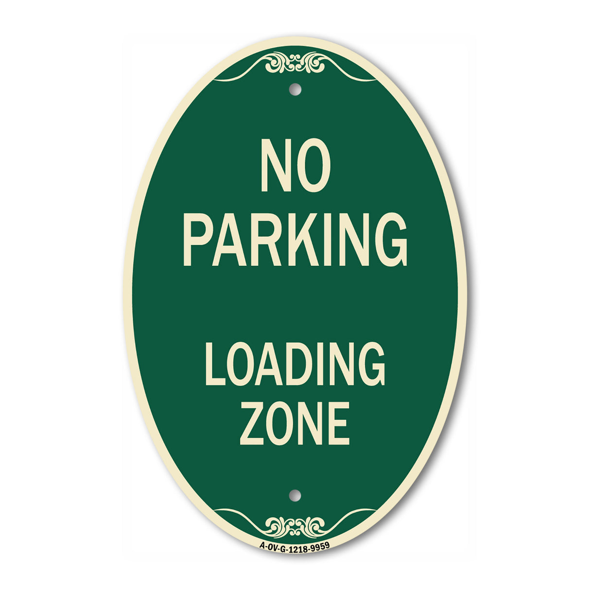 No Parking Loading Zone Sign