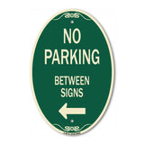 No Parking Between Signs