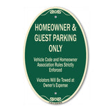 Homeowner & Guest Parking Only